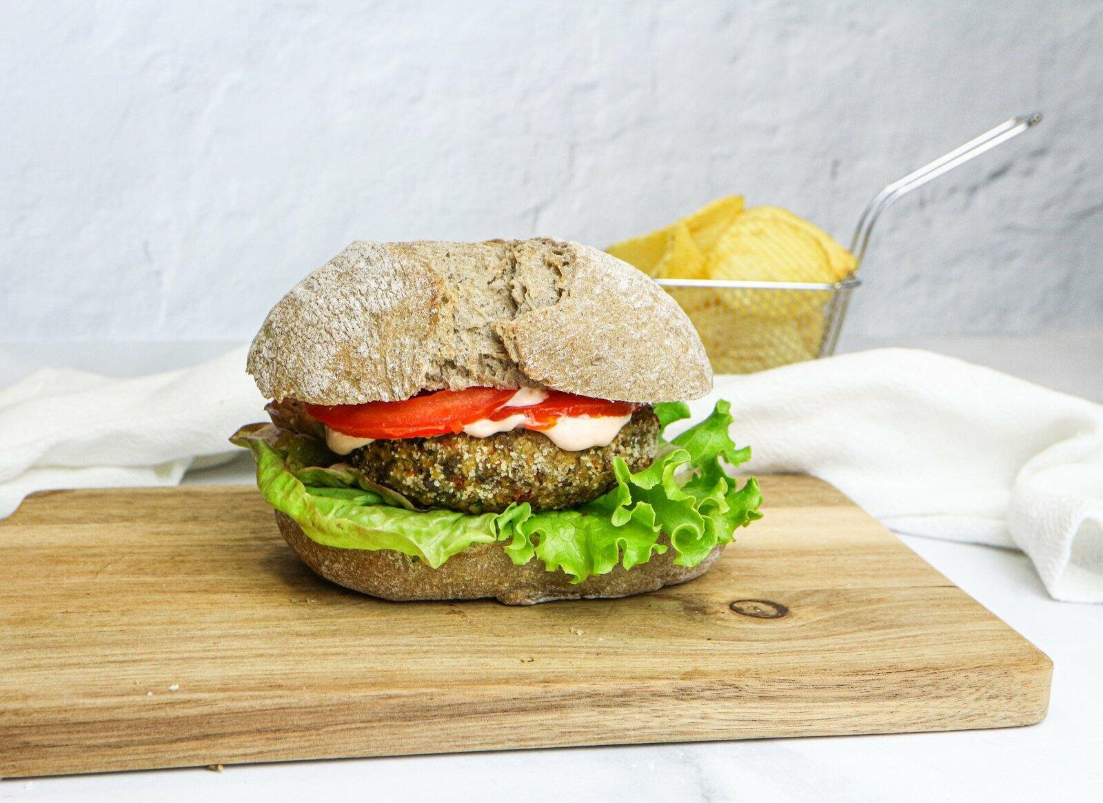 hamburguer de lentilhas